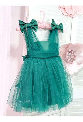 Детское платье Синдерелла, цвет зеленый