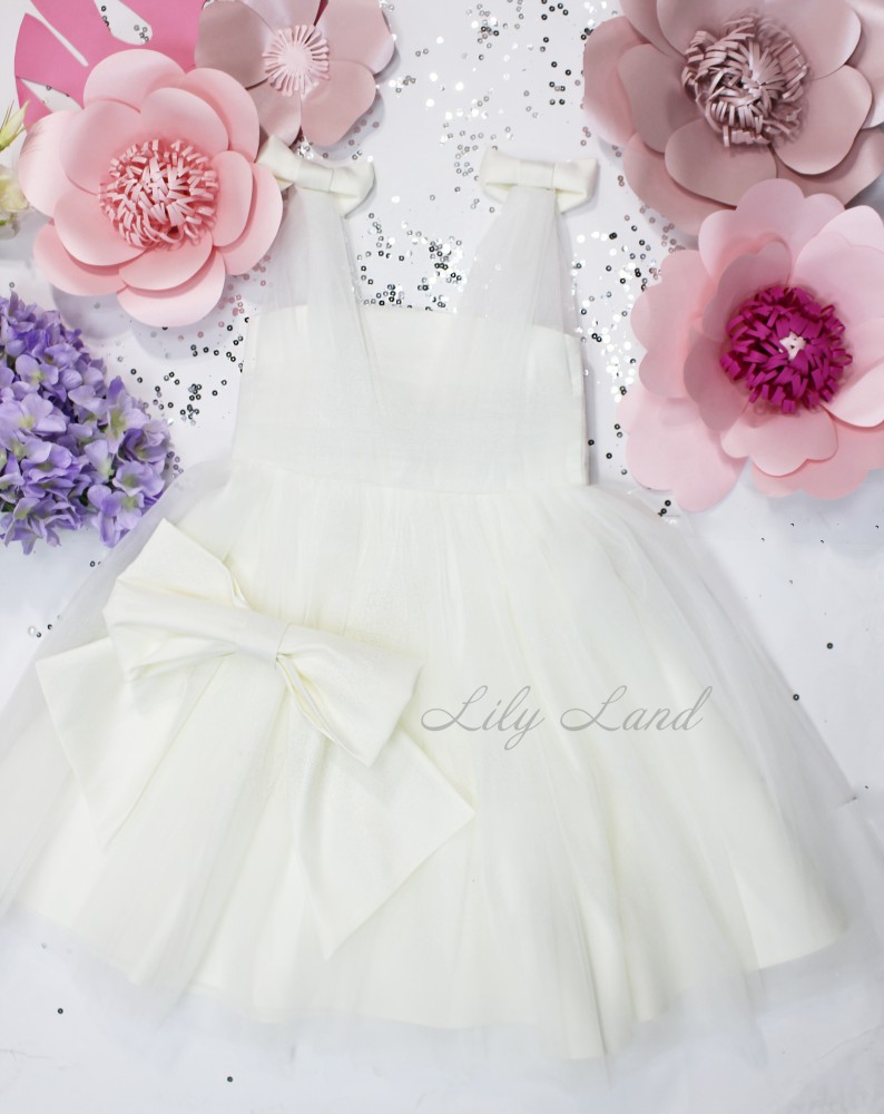 Дитяча святкова сукня Сіндерелла, колір білий