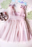 Детское платье Синдерелла, цвет бледно-розовый